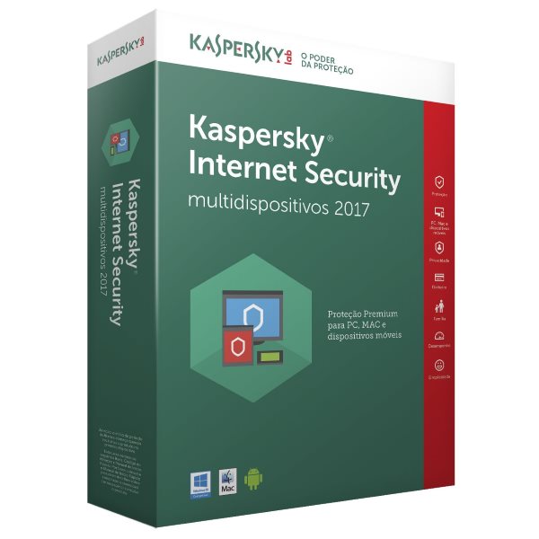 Software Kaspersky Internet Securiry 2017 - 3 Utilizadores 1 Ano (KL1941SBCFS-7POR) Online Hot Sale