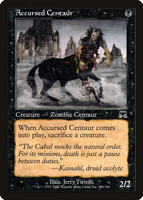 Accursed Centaur [Onslaught] For Discount