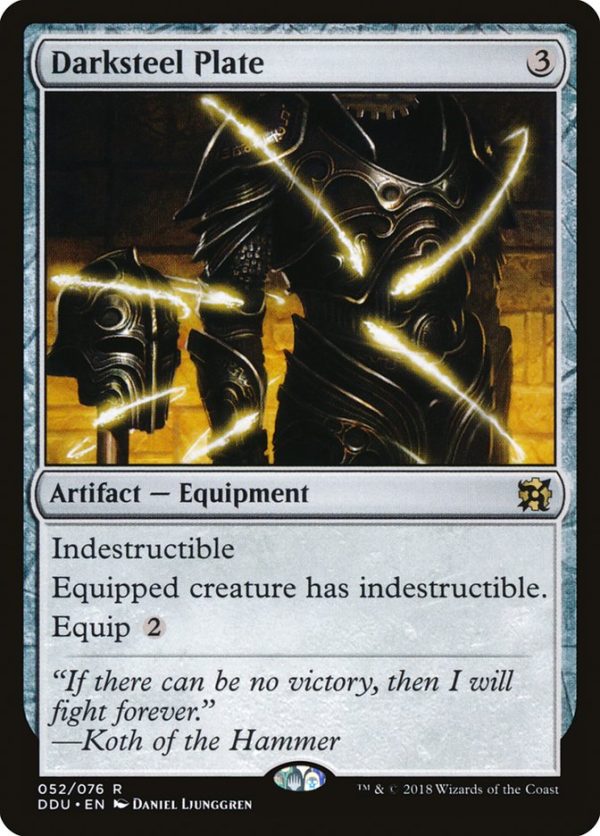 Darksteel Plate [Duel Decks: Elves vs. Inventors] For Cheap